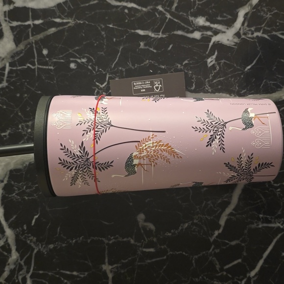 Sara Miller Lavender Travel Tumbler with Straw, 20 Oz., Retail Price $28.00US - Picture 1 of 16